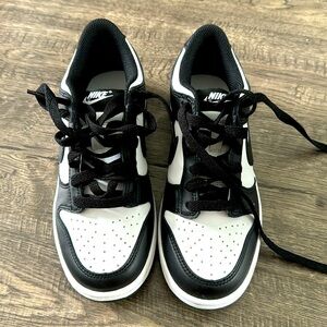 NIKE DUNK LOW (GS) WHITE/BLACK-WHITE